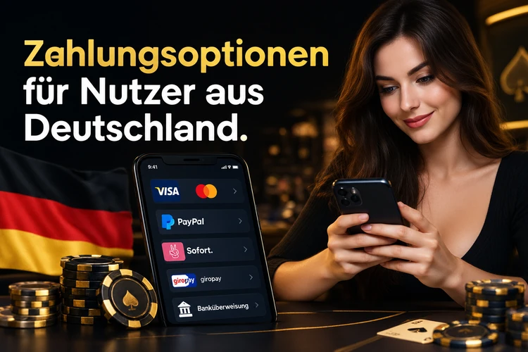 Zahlungsoptionen für Nutzer aus Deutschland