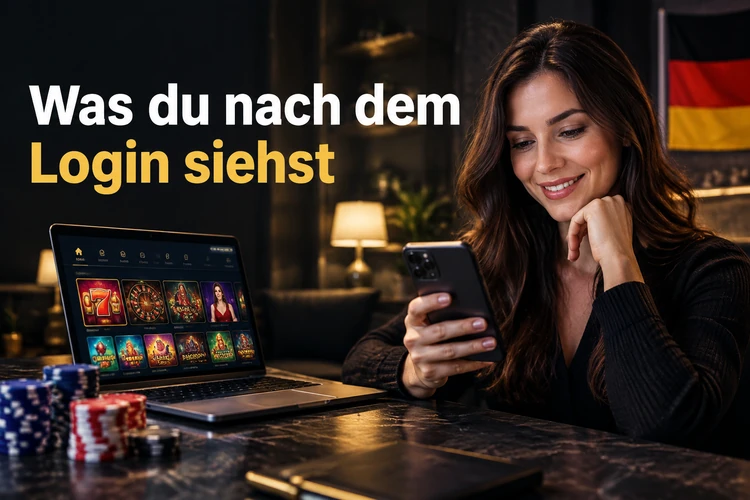 Was du nach dem Login siehst