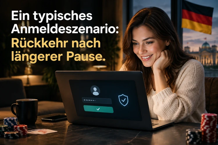 Ein typisches Anmeldeszenario: Rückkehr nach längerer Pause